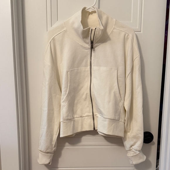 FP Movement by Free People Tops - FP Movement by Free People Cream Bomber Jacket